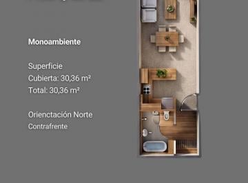 Departamento · 30m² · 1 Ambiente · Venta - Monoambiente - Tipología C - Centro Oeste - Neuquén Capital