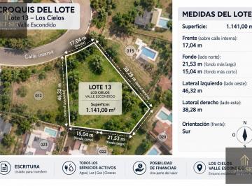 Terreno · 1140m² · Terreno en Venta Los Cielos Valle Escondido