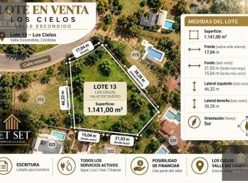 Terreno · 1140m² · Terreno en Venta Los Cielos Valle Escondido