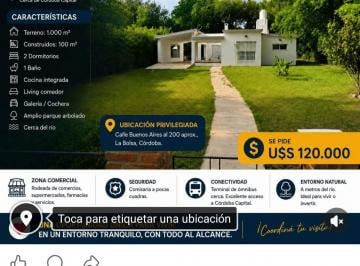 Casa de 4 ambientes, La Serranita · Oportunidad de Inversión en La Bolsa.