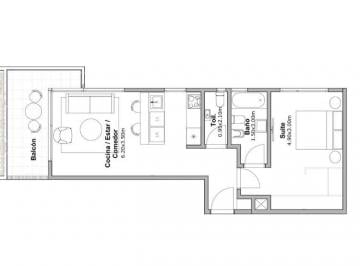Departamento de 2 ambientes, Vicente López · Exc Ubicación - 2 Amb con Amenities a Estr. - Venta en Poso
