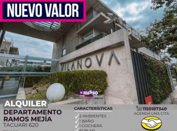 RUS-RUS-11186_2 · Alquiler Departamento 2 Ambientes - Villanova - Ramos Mejia