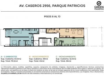 Departamento · 32m² · 1 Ambiente · Monoambiente en Pozo en Parque Patricios. Fecha de Entrega Junio 2027