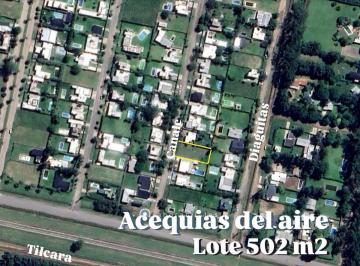 Terreno · 502m² · Venta Terreno en Acequias del Aire 500 m²