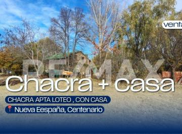 Campo · 112ha · Venta Chacra Apta Loteo, con Casa, Centenario
