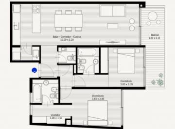 Departamento · 82m² · 3 Ambientes · Venta 3 Amb a Estrenar Full Amenities Palermo