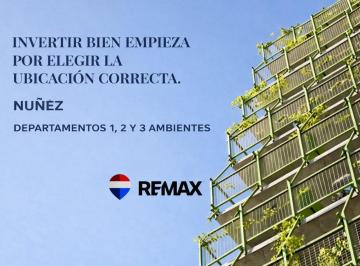 Departamento · 30m² · 1 Ambiente · Venta Mono Ambiente Nuñez Balcon Al Frente