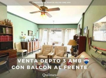 Departamento · 71m² · 3 Ambientes · Venta Departamento 3 Amb Balcon Al Frente Quilmes