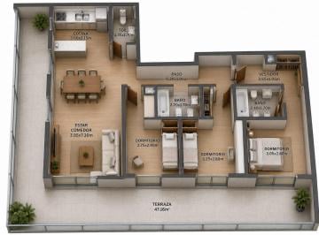 Departamento · 105m² · 4 Ambientes · Venta Penthouse Cuatro Amb 2 Dos Baños Toil Balcon Terraza Villa Urquiza
