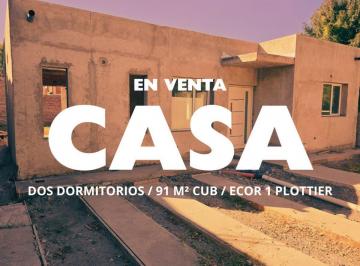 Casa · 91m² · 6 Ambientes · 1 Cochera · Venta Casa en Costruccion Barrio Ecor 1 Plottier