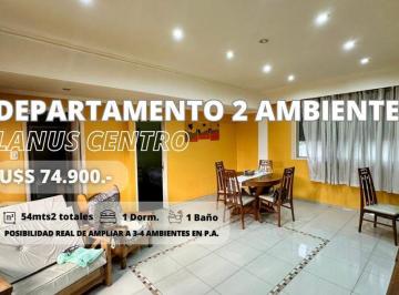 Departamento · 49m² · 2 Ambientes · Departamento Refaccionado en Venta en Lanus Centro