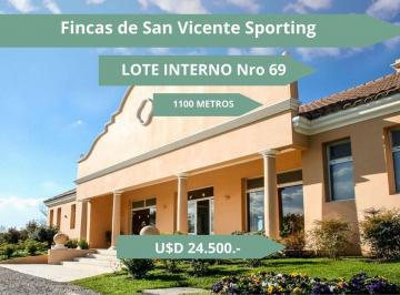 Terreno · 1109m² · Lote en Venta Fincas de San Vicente Sporting