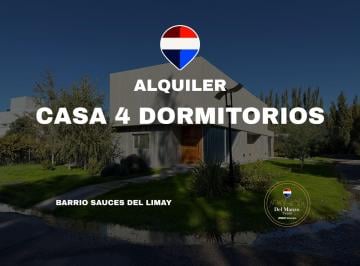 Casa · 225m² · 7 Ambientes · 1 Cochera · Alquiler Casa 4 Dorm Barrio Privado Sauces