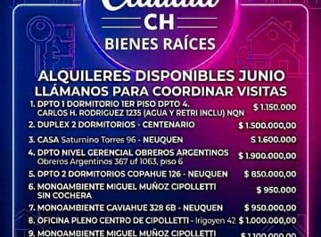 Casa de 1 ambiente, Neuquén · Nuevos Ingresos de Alquileres Para Junio