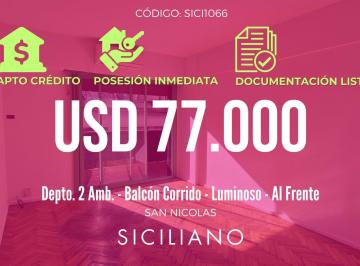 Departamento · 42m² · 2 Ambientes · Departamento en San Nicolás
