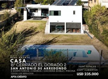 Casa · 230m² · 6 Ambientes · 1 Cochera · Venta Casa 3 Dorm. con Pileta, Todos Los Servicios en El Dorado 2 - San Antonio de Arredondo