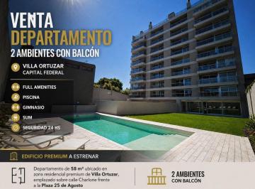 Departamento · 50m² · 2 Ambientes · Venta Departamento 2 Ambientes Villa Ortuzar