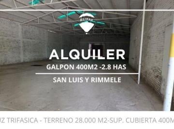 Bodega-Galpón · 400m² · Alquiler de Galpon y Predio Cipolletti