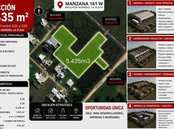 Terreno · 5435m² · Fracción 5.435 m² | Escritura Inmediata | Melchor Romero