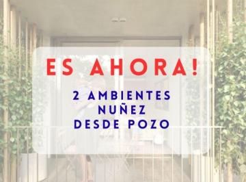 Departamento · 44m² · 2 Ambientes · Venta Dos Ambientes Balcon Nuñez Desde Pozo