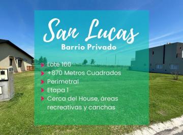Terreno · 873m² · Lote en Venta Barrio San Lucas 870 m Cuadrado