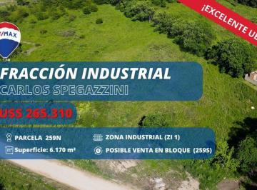 Terreno · 6170m² · Lote en Venta en Carlos Spegazzini Zona Industrial
