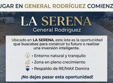 Terreno · 640m² · Lote en Barrio Cerrado La Serena General Rodriguez