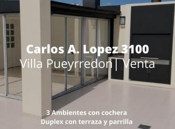 Departamento · 61m² · 3 Ambientes · 1 Cochera · Departamento Duplex con Cochera Cubierta y Terraza con Parrilla