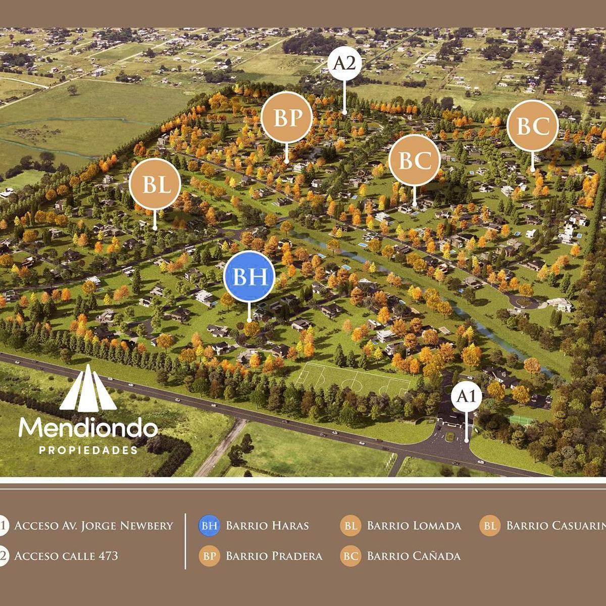 Venta / lote barrio casonas del haras, barrio interno “haras”. Superficie total: 716.52 m2