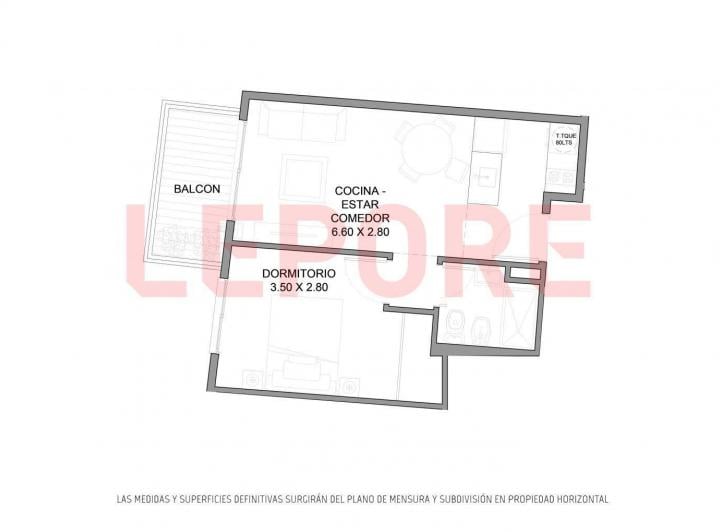 Departamento 2 Ambientes | Boedo