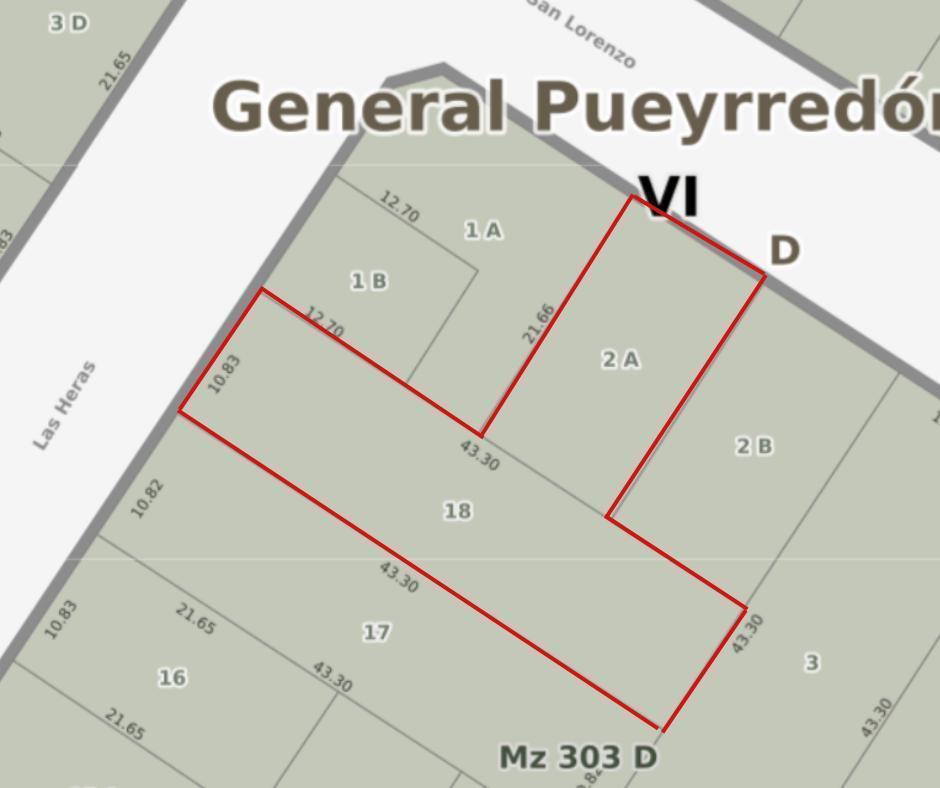 Lotes | Zona Güemes, conjunto de 2 lotes de 727 m²