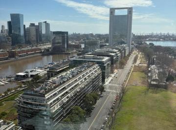 Departamento · 62m² · 2 Ambientes · 1 Cochera · El Río Como Ventana. Puerto Madero Como Dirección.
