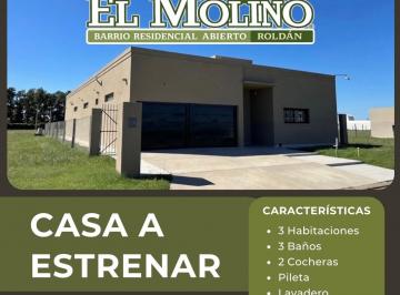 Casa de 3 ambientes, Roldán · Casa a Estrenar 3 Dorm. | Barrio El Molino