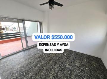 Departamento · 32m² · 1 Ambiente · Alquiler Monoambiente Luminoso Balcón Aterrazado