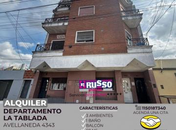 RUS-RUS-11224_2 · Alquiler Departamento 3 Ambientes - La Tablada