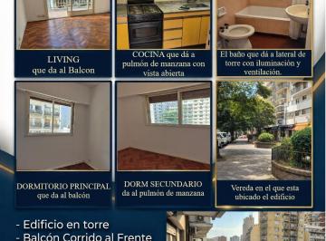 Departamento de 3 ambientes, Belgrano · Belgrano. Dueño Alquila Depto. 3amb. Fte. Balcom Corrido