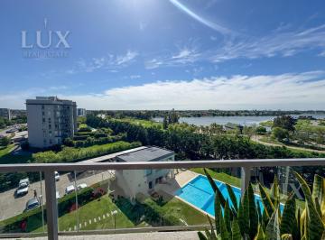 Departamento · 80m² · 3 Ambientes · 1 Cochera · Departamento en Venta 3 Ambientes en Nordelta, Apto Credito Balcón Vista Al Lago, Amenities, Pileta