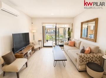 Departamento · 82m² · 3 Ambientes · 1 Cochera · Departamento en Alquiler 3 Ambienten en Cañada Village, Pilar