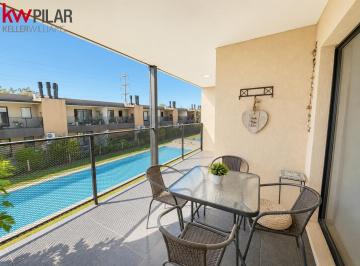 Departamento · 82m² · 3 Ambientes · 1 Cochera · Departamento en Venta 3 Ambientes en Cañada Village, Pilar