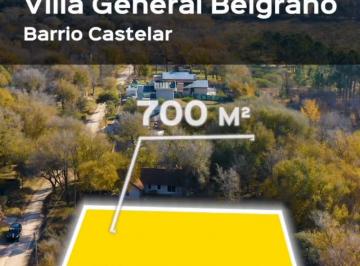 Terreno , Villa General Belgrano · Lotes en Villa General Belgrano - Cordoba