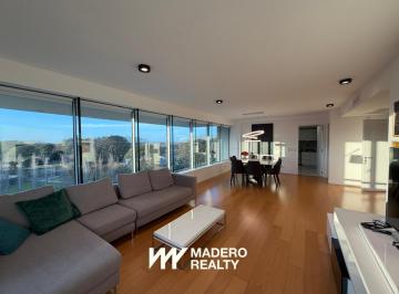 LIVING COMEDOR · Alquiler de Departamento 4 Ambientes en Puerto Madero