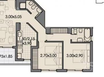 Departamento · 58m² · 3 Ambientes · Alquiler Departamento Altos Porteños Piso Medio con Vista a Los Jardines!