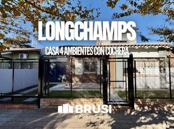Casa · 152m² · 4 Ambientes · 3 Cocheras · Venta Casa Cuatro Ambientes - Longchapms
