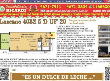 Departamento · 24m² · 1 Ambiente · Es un Dulce de Leche. 1 Amb Nuevito Balcon Contraf