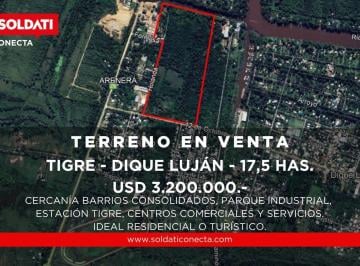 Terreno · 175000ha · Terreno en Dique Lujan