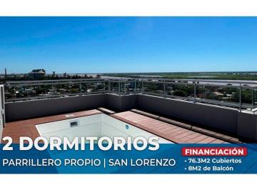 Departamento · 76m² · 3 Ambientes · 1 Cochera · Depto en Venta 2 Dormis C/vista Río - San Lorenzo