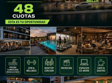 Departamento · 46m² · 1 Dormitorio · 1 Cochera · Lanzamiento Exclusivo en Villa Carlos Paz en 48 Cuotas Sin. Entrega