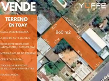 Terreno · 860m² · Terreno en Toay