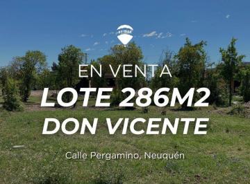 Terreno · 286m² · Venta Lote Don Vicente