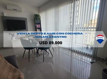 Departamento · 46m² · 2 Ambientes · 1 Cochera · Venta Depto 2 Amb Quilmes Centro